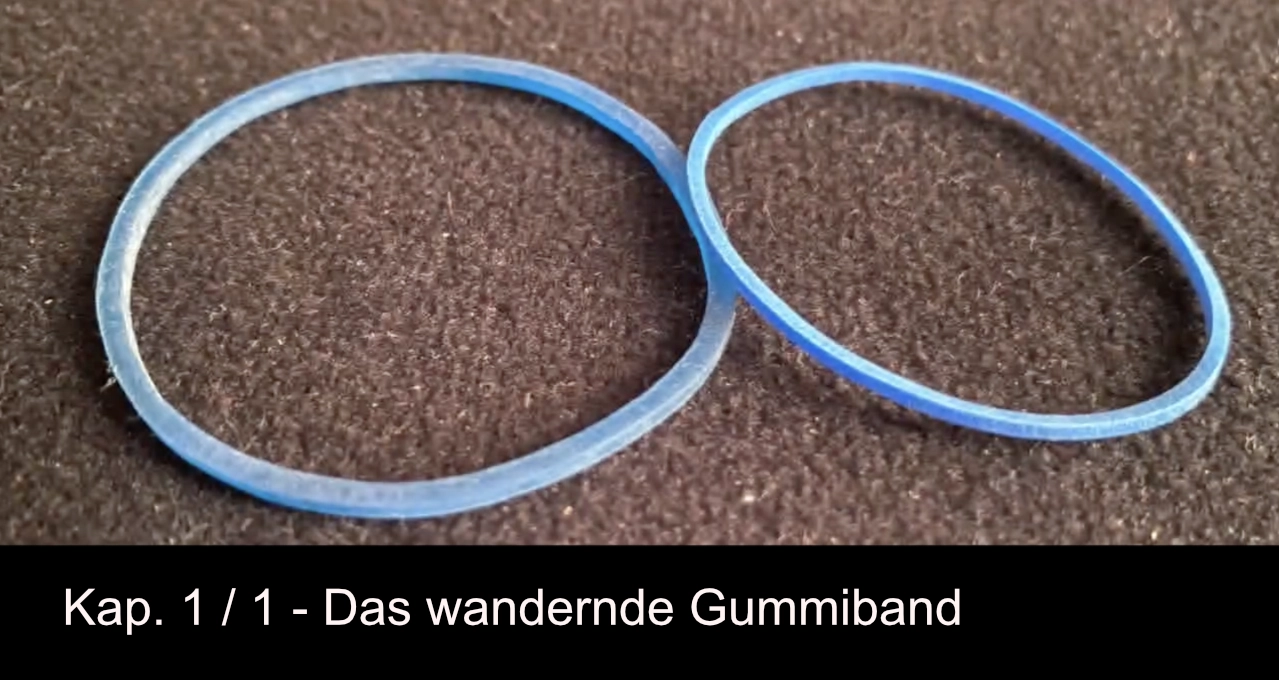 Kap. 1 / 1 – Das wandernde Gummiband