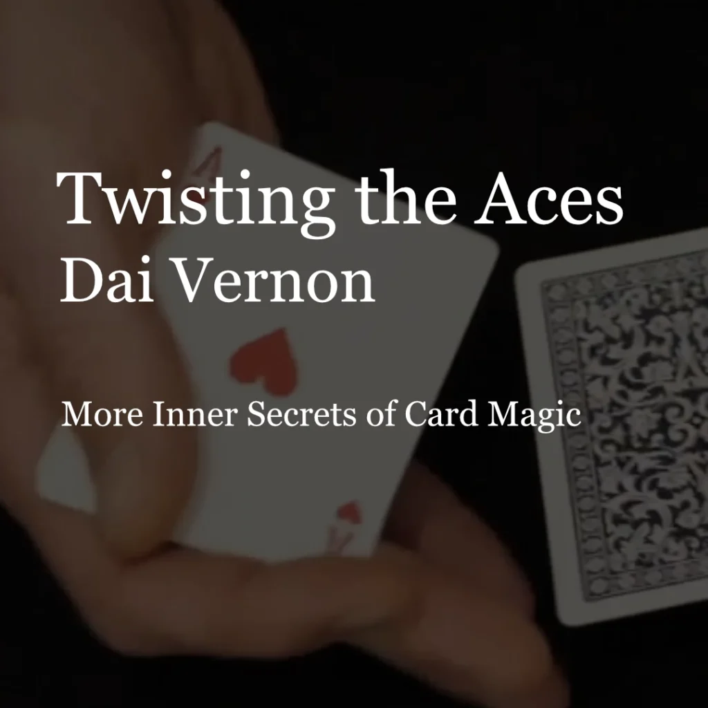 Vorschaubild zum Trick Twisting the Aces. Zu sehen sind Spielkarten mit Hände