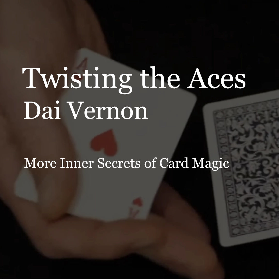 Vorschaubild zum Trick Twisting the Aces. Zu sehen sind Spielkarten mit Hände