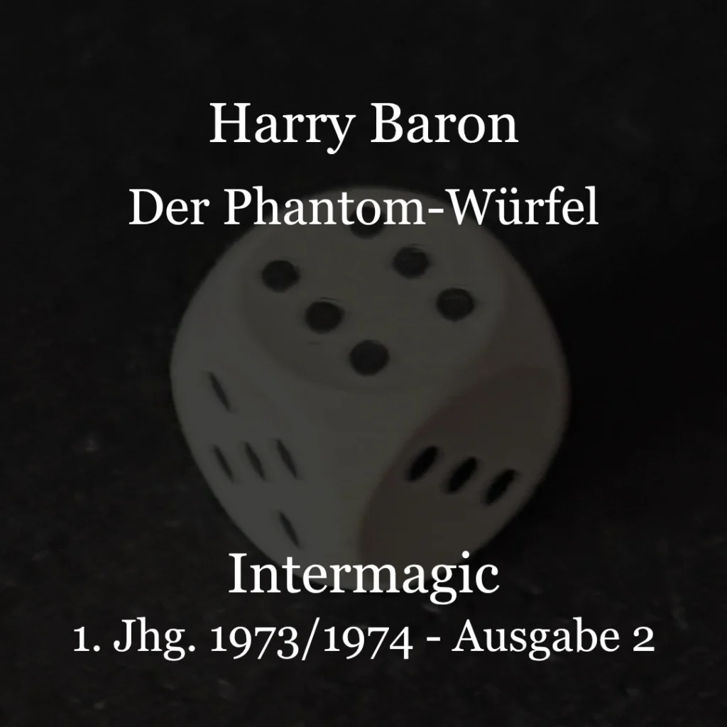 Ein großer Würfel in Nahaufnahme